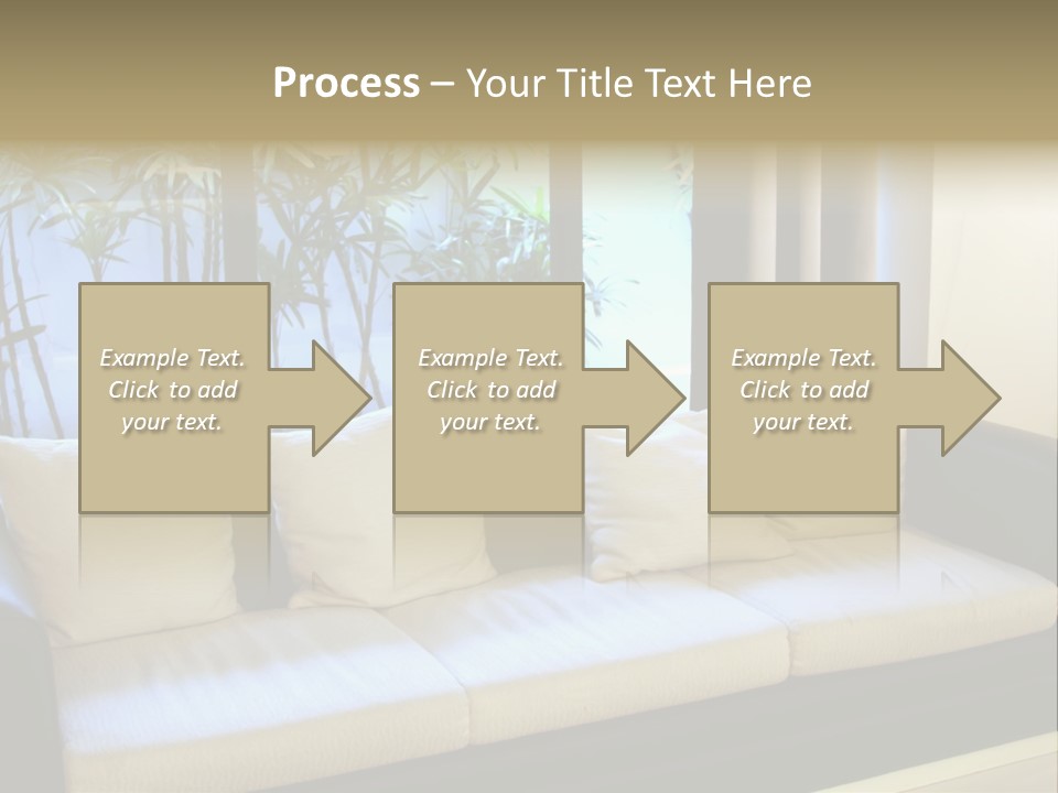 Living Room Waiting Room With Elegant Modern Black And White Design PowerPoint Template