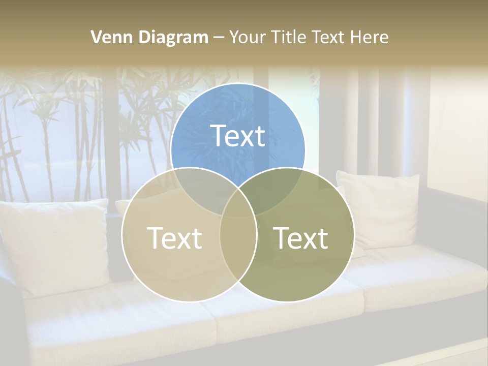 Living Room Waiting Room With Elegant Modern Black And White Design PowerPoint Template