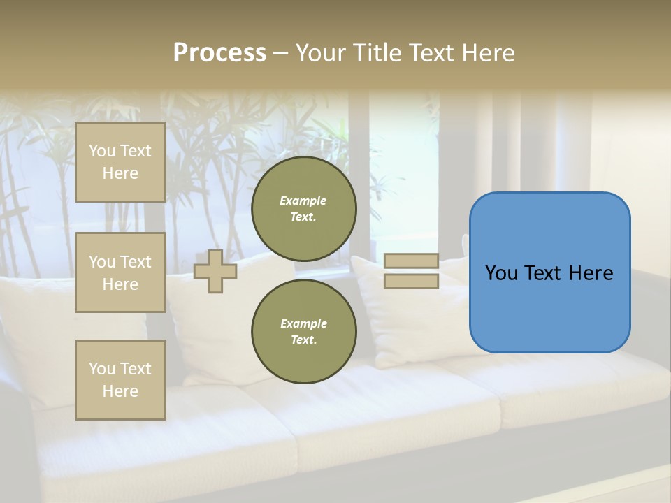 Living Room Waiting Room With Elegant Modern Black And White Design PowerPoint Template