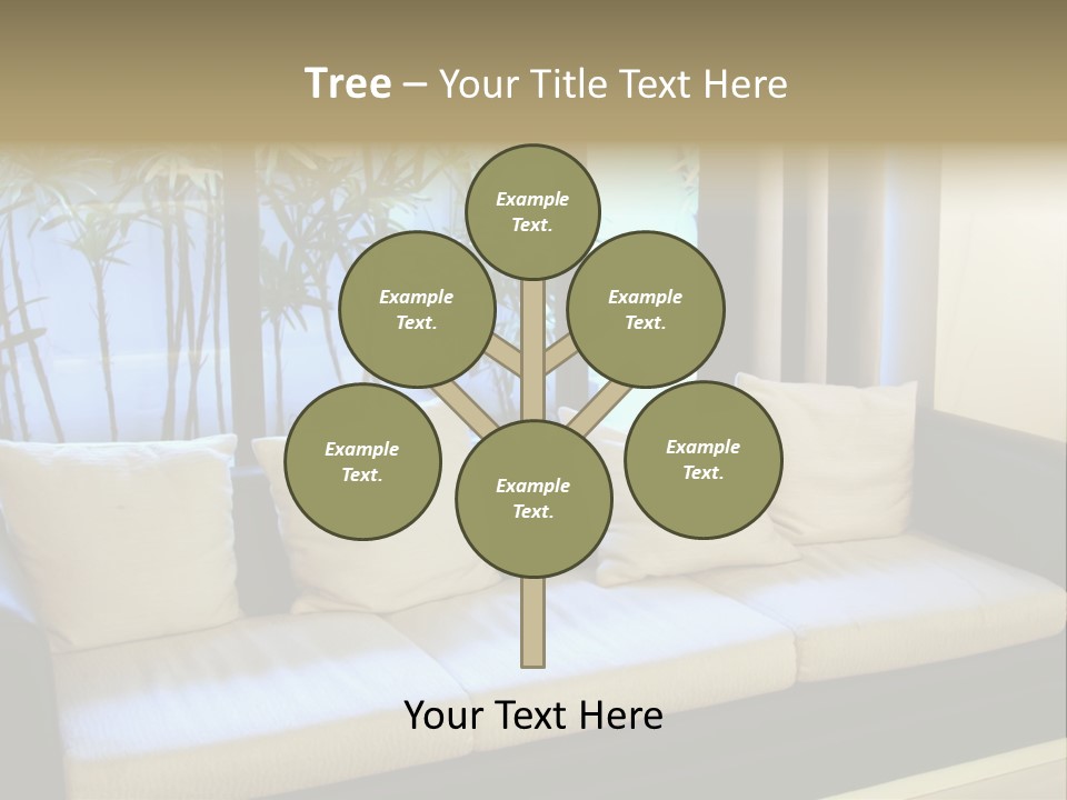 Living Room Waiting Room With Elegant Modern Black And White Design PowerPoint Template