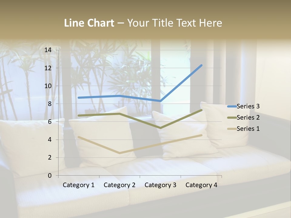 Living Room Waiting Room With Elegant Modern Black And White Design PowerPoint Template