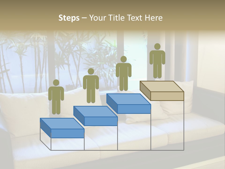 Living Room Waiting Room With Elegant Modern Black And White Design PowerPoint Template