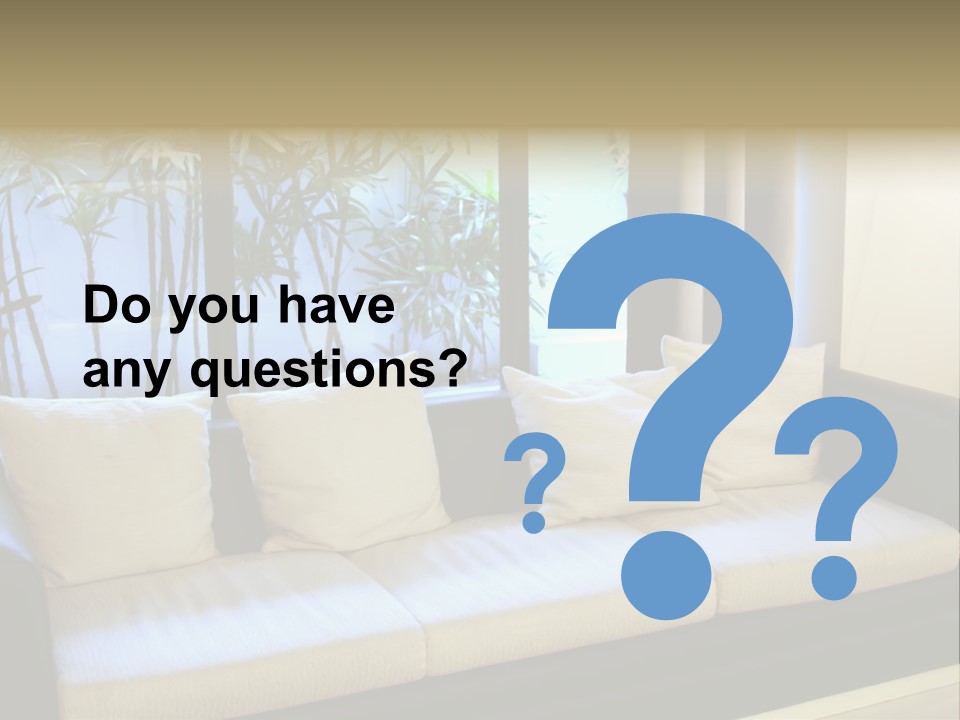 Living Room Waiting Room With Elegant Modern Black And White Design PowerPoint Template