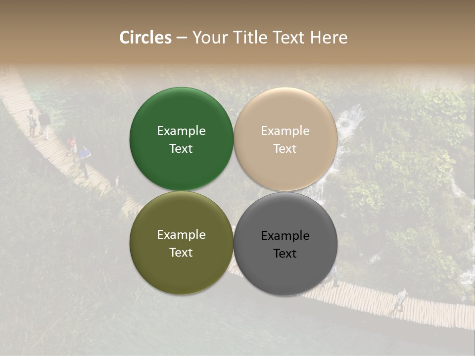 The National Park Plitvicka Lake - Croatia PowerPoint Template