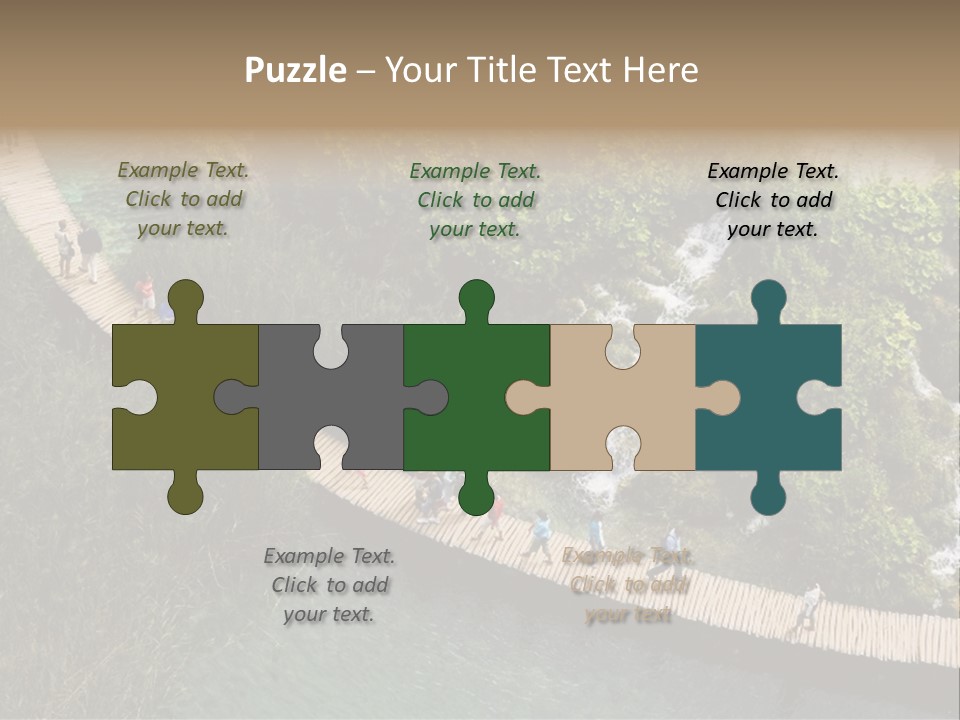 The National Park Plitvicka Lake - Croatia PowerPoint Template