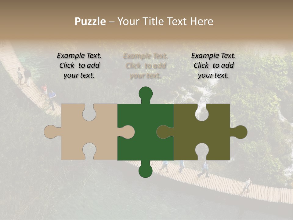 The National Park Plitvicka Lake - Croatia PowerPoint Template