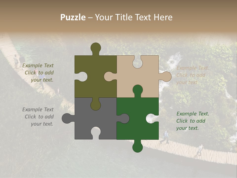 The National Park Plitvicka Lake - Croatia PowerPoint Template