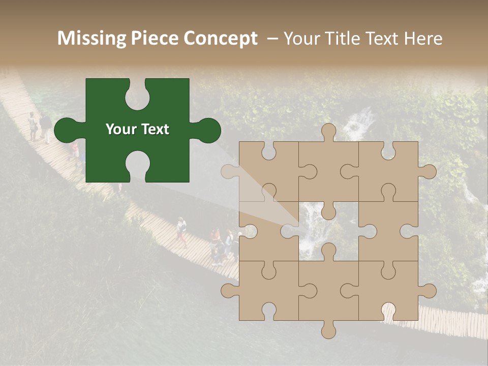 The National Park Plitvicka Lake - Croatia PowerPoint Template