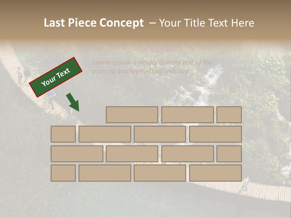 The National Park Plitvicka Lake - Croatia PowerPoint Template