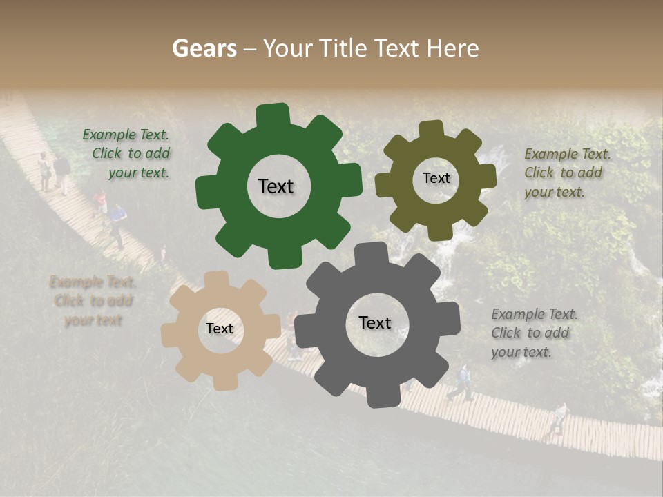 The National Park Plitvicka Lake - Croatia PowerPoint Template