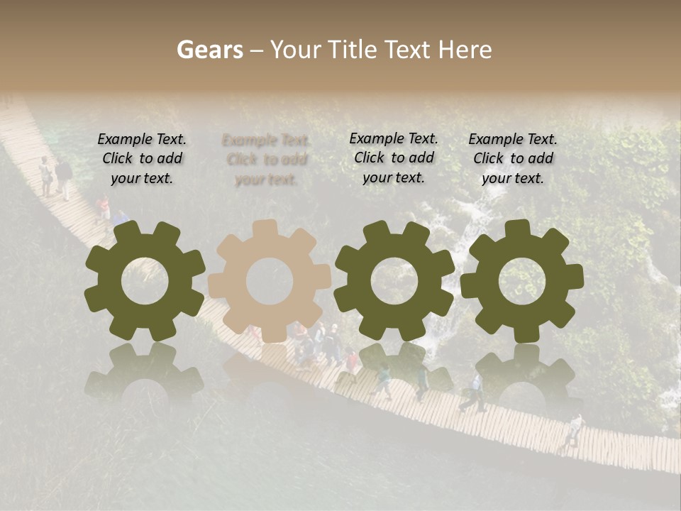 The National Park Plitvicka Lake - Croatia PowerPoint Template