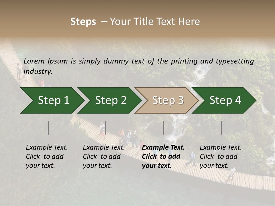 The National Park Plitvicka Lake - Croatia PowerPoint Template