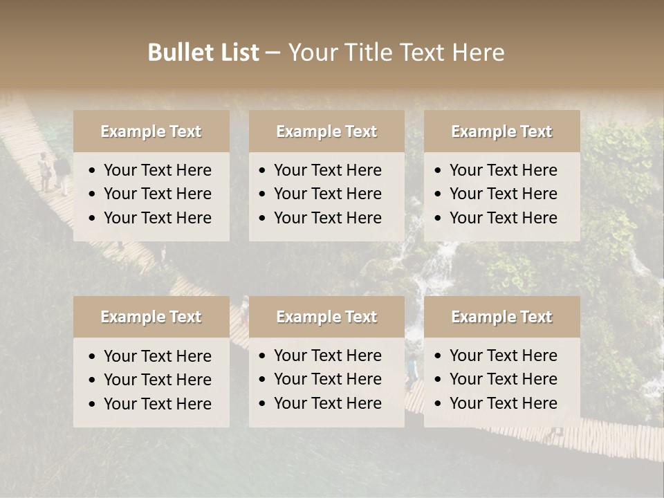 The National Park Plitvicka Lake - Croatia PowerPoint Template