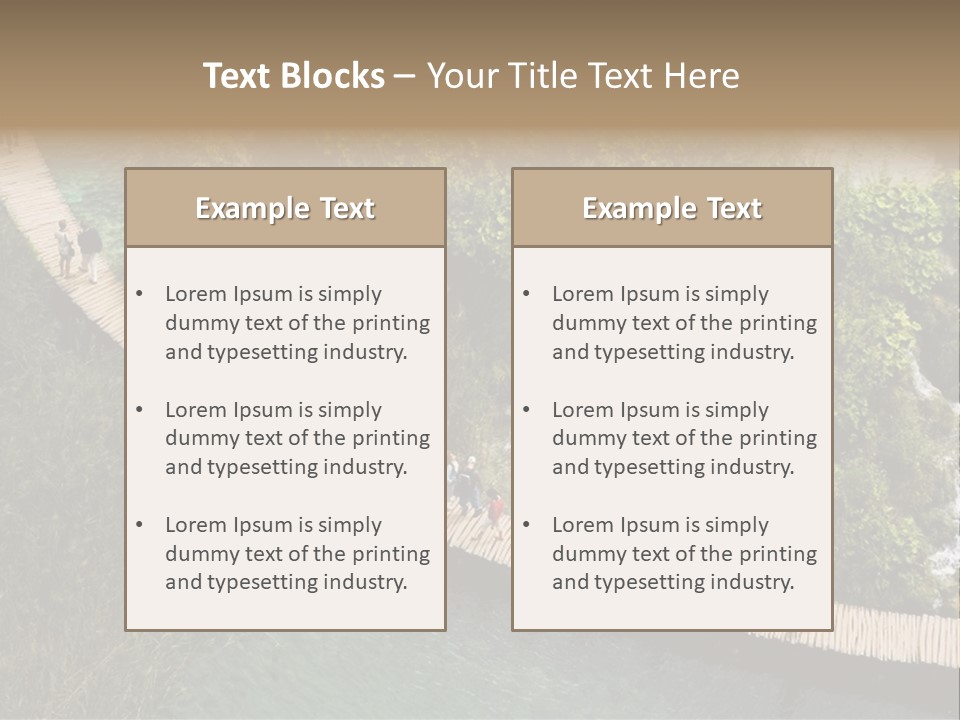 The National Park Plitvicka Lake - Croatia PowerPoint Template