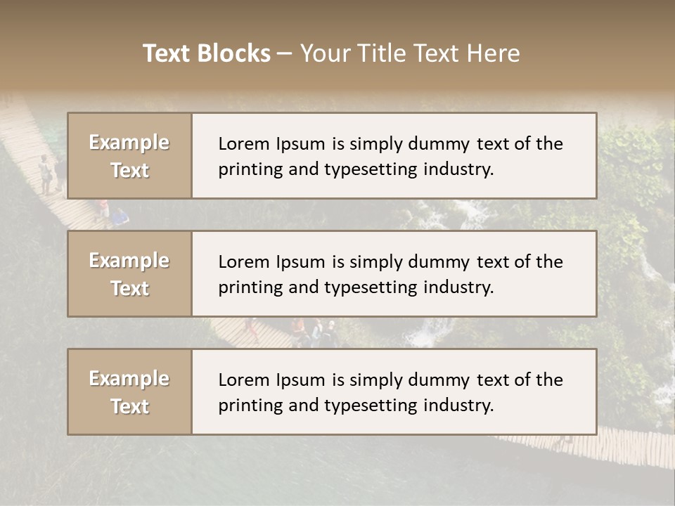 The National Park Plitvicka Lake - Croatia PowerPoint Template