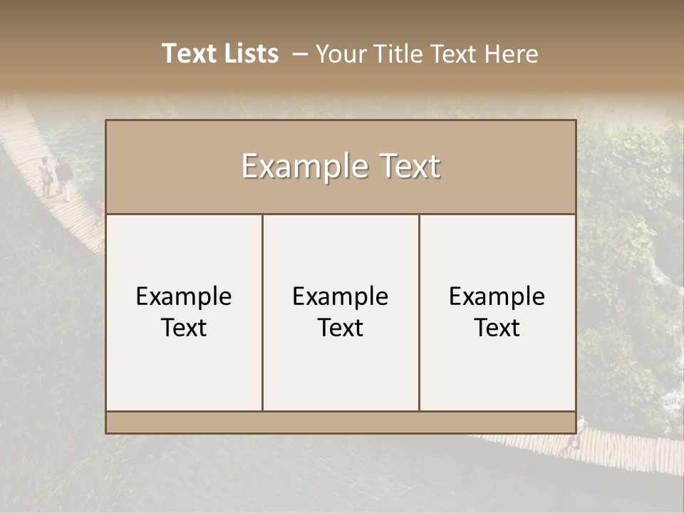 The National Park Plitvicka Lake - Croatia PowerPoint Template
