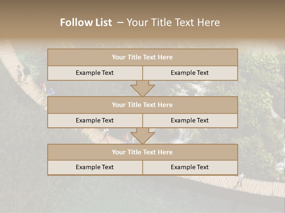 The National Park Plitvicka Lake - Croatia PowerPoint Template