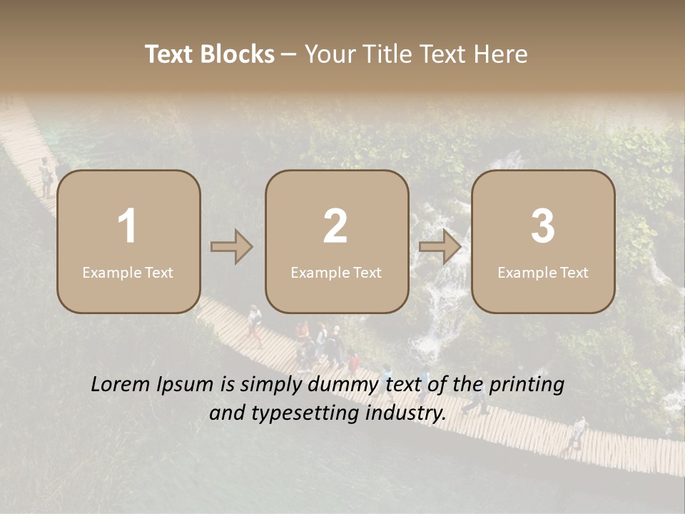 The National Park Plitvicka Lake - Croatia PowerPoint Template