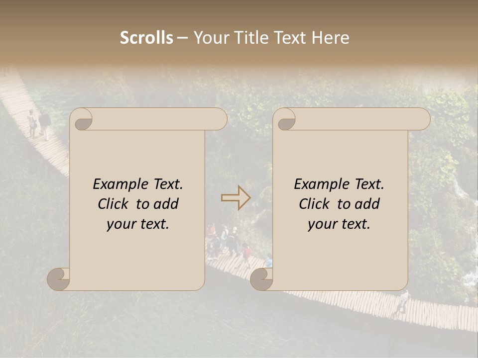 The National Park Plitvicka Lake - Croatia PowerPoint Template