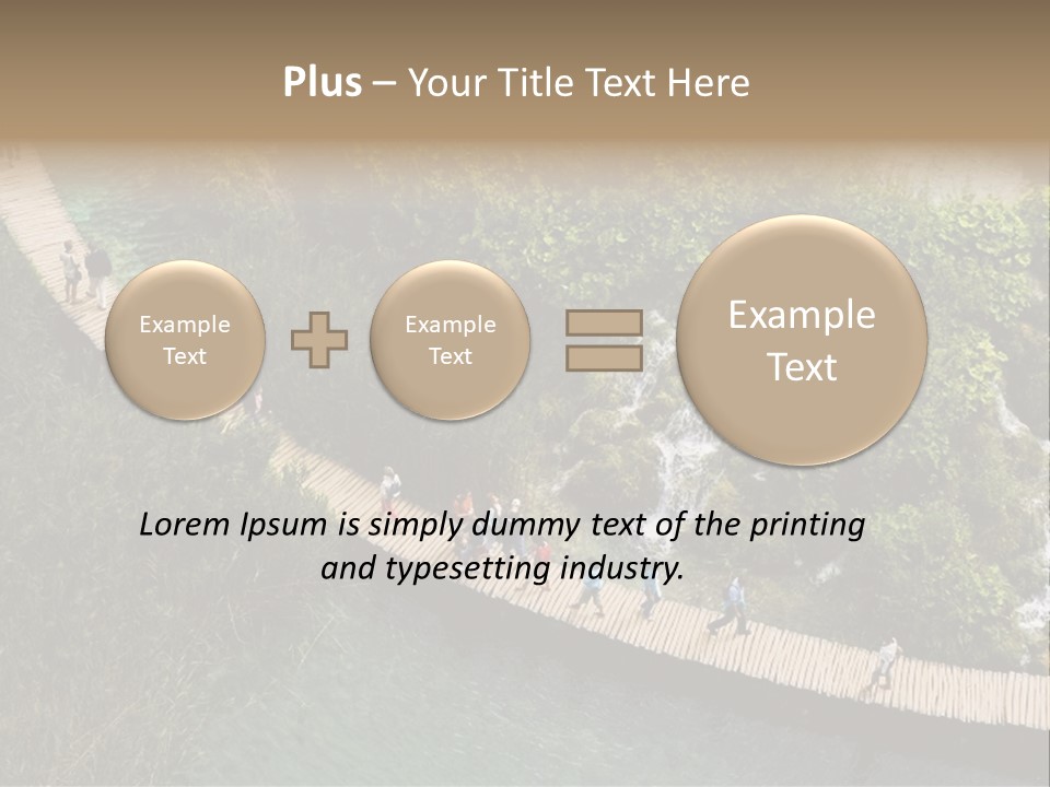 The National Park Plitvicka Lake - Croatia PowerPoint Template