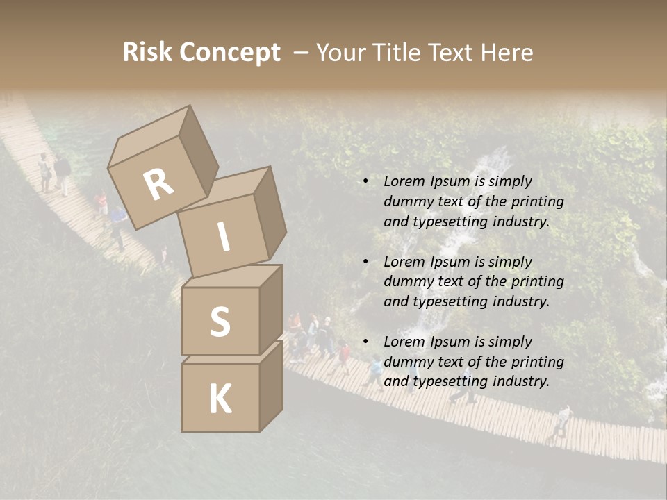 The National Park Plitvicka Lake - Croatia PowerPoint Template