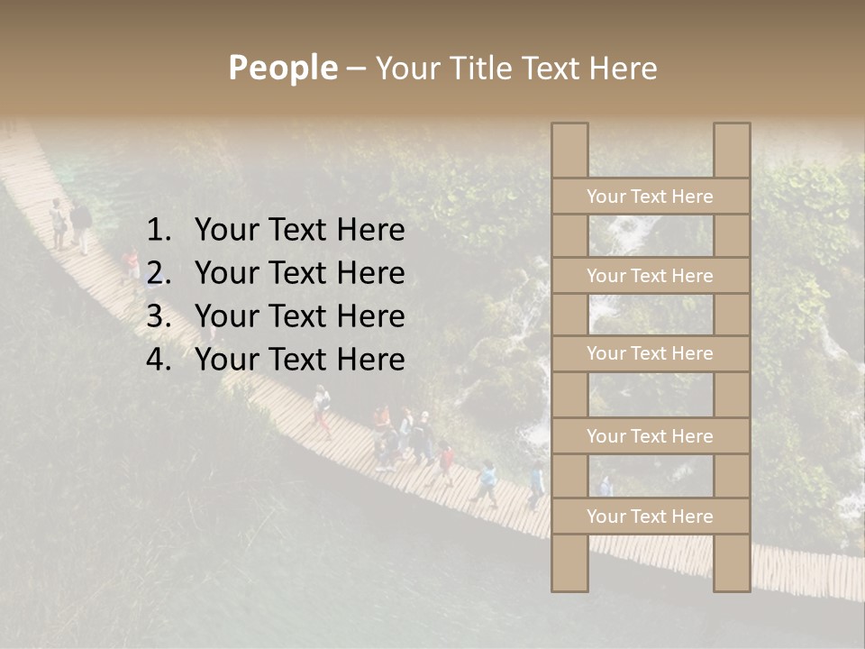 The National Park Plitvicka Lake - Croatia PowerPoint Template