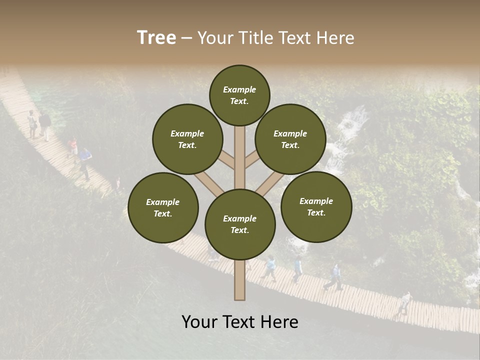 The National Park Plitvicka Lake - Croatia PowerPoint Template