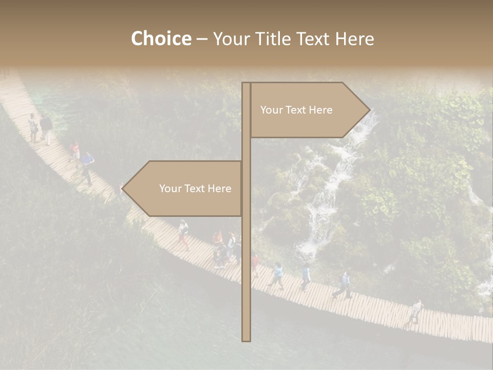 The National Park Plitvicka Lake - Croatia PowerPoint Template