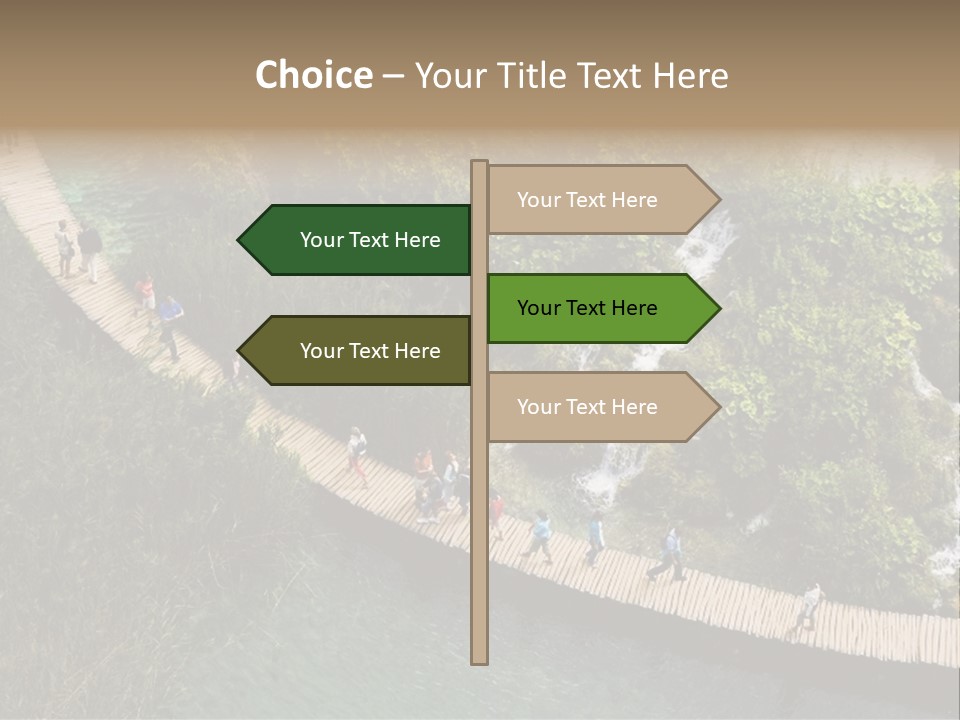 The National Park Plitvicka Lake - Croatia PowerPoint Template