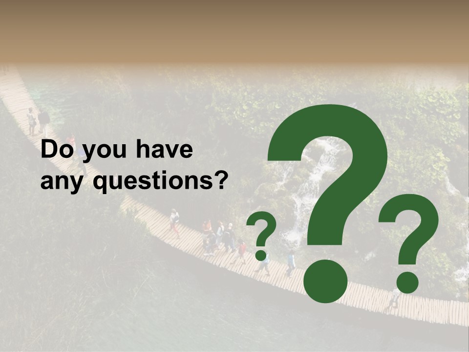 The National Park Plitvicka Lake - Croatia PowerPoint Template