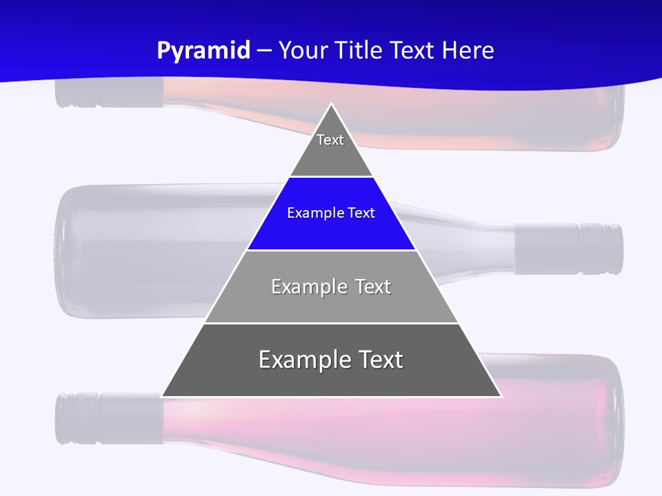 Isolated Colorful Wine Bottles Over A White Background PowerPoint Template
