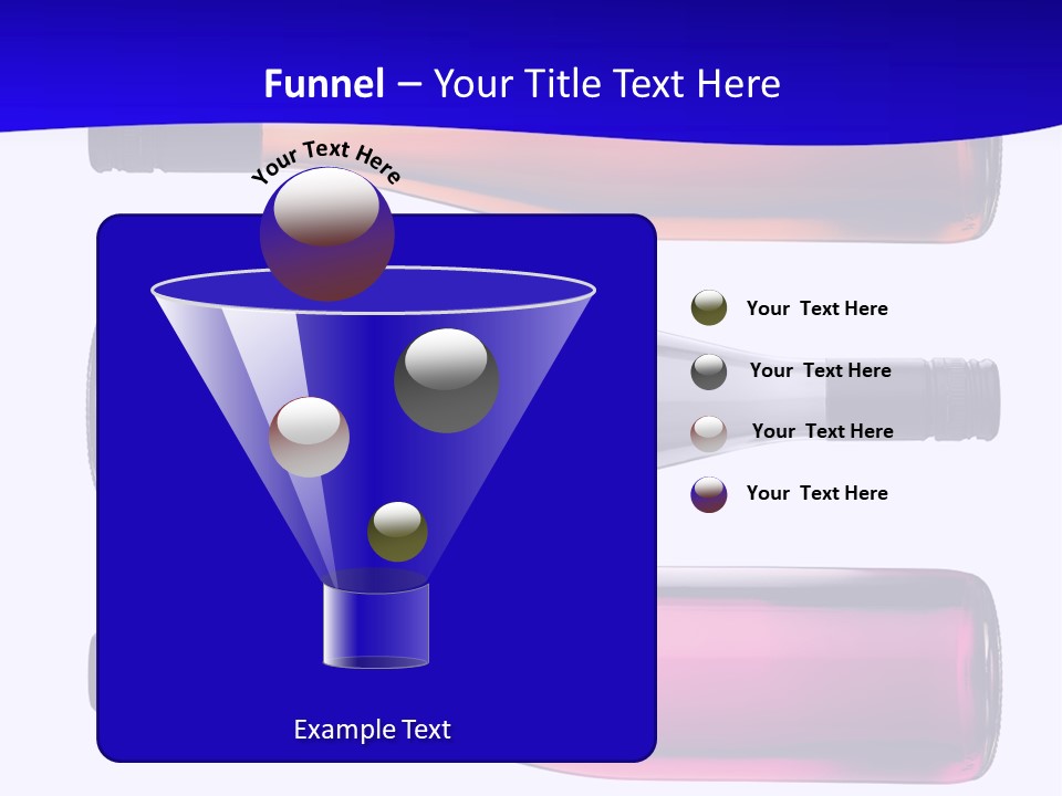 Isolated Colorful Wine Bottles Over A White Background PowerPoint Template