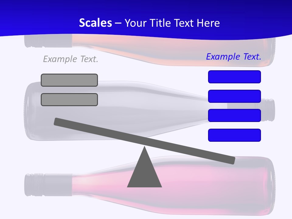 Isolated Colorful Wine Bottles Over A White Background PowerPoint Template
