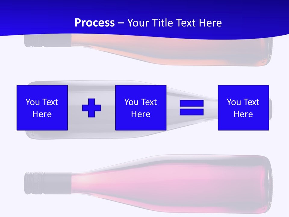 Isolated Colorful Wine Bottles Over A White Background PowerPoint Template