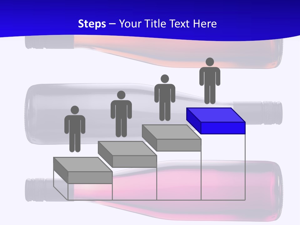 Isolated Colorful Wine Bottles Over A White Background PowerPoint Template