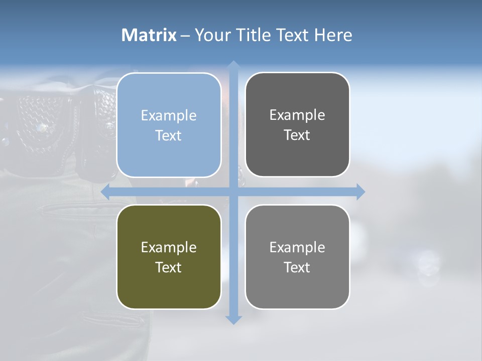 A Police Officer Standing By Traffic PowerPoint Template