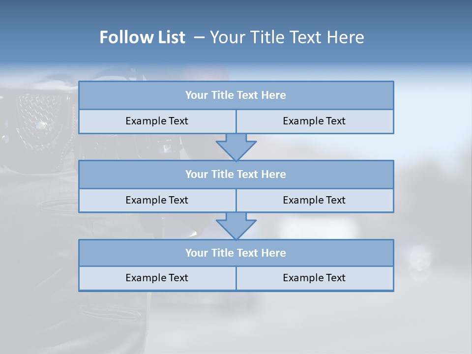 A Police Officer Standing By Traffic PowerPoint Template