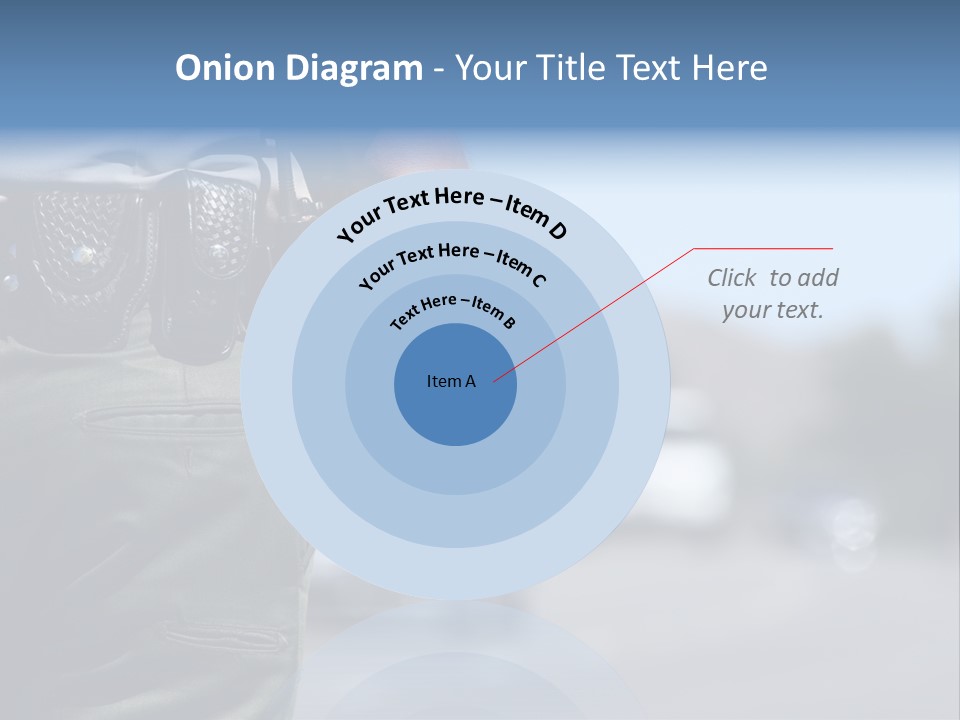 A Police Officer Standing By Traffic PowerPoint Template