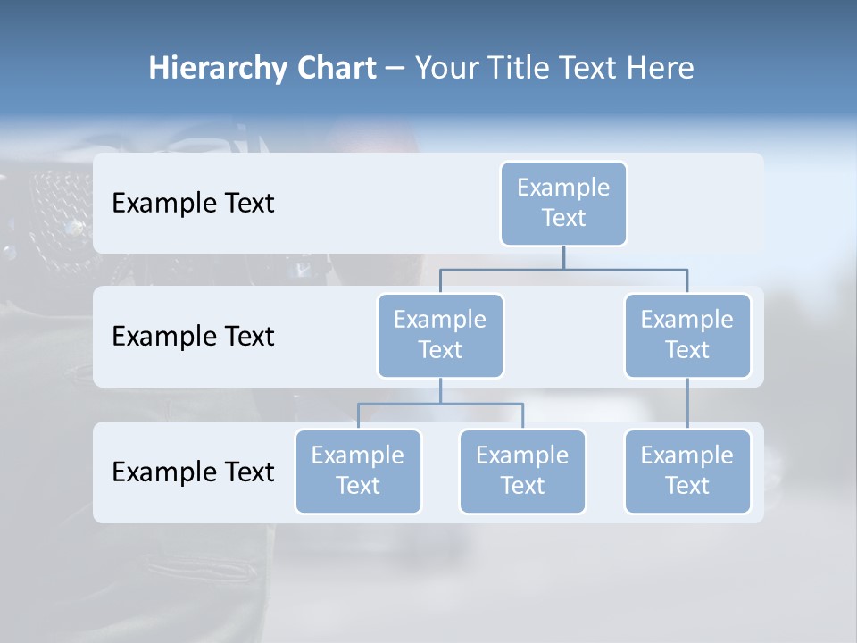 A Police Officer Standing By Traffic PowerPoint Template