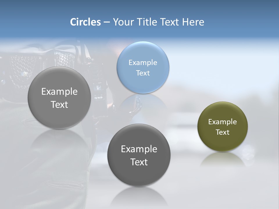 A Police Officer Standing By Traffic PowerPoint Template