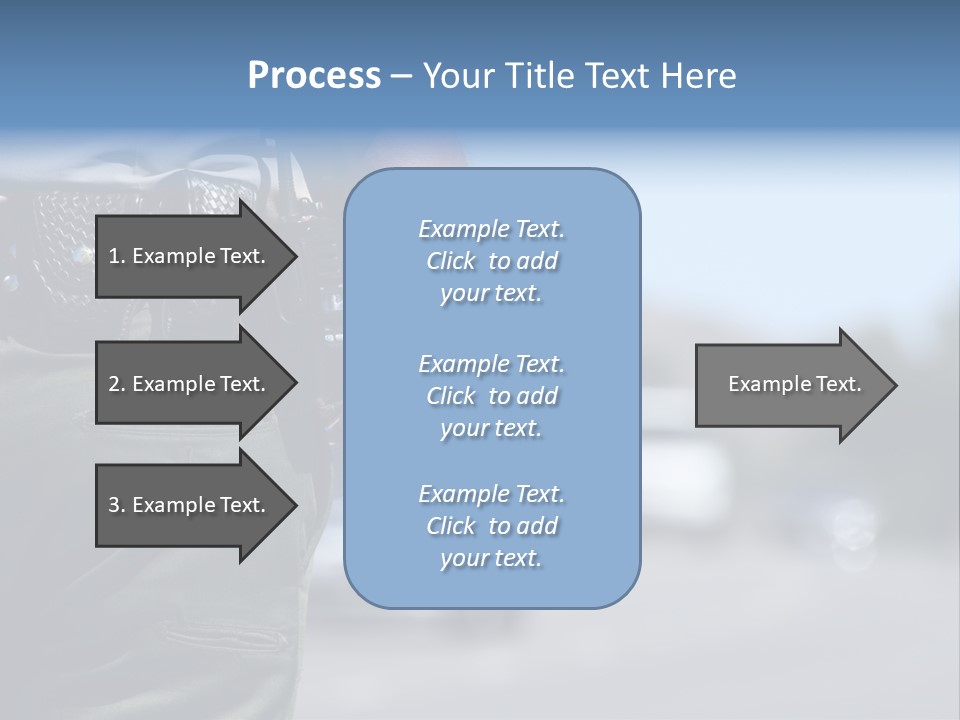 A Police Officer Standing By Traffic PowerPoint Template