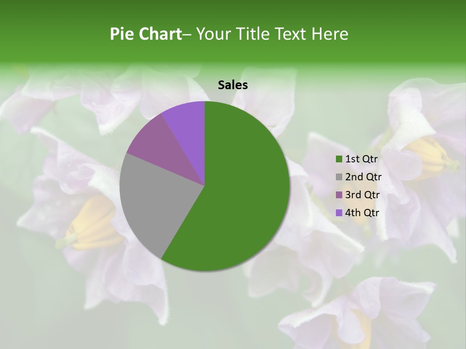 Flower From Yukon Gold Potato PowerPoint Template