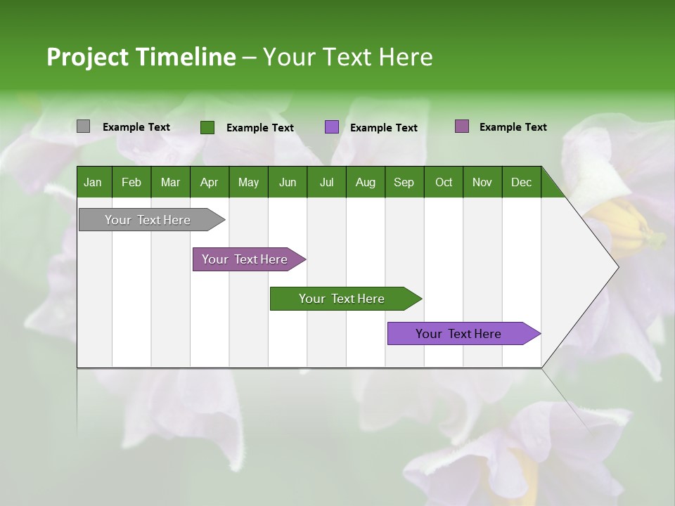 Flower From Yukon Gold Potato PowerPoint Template