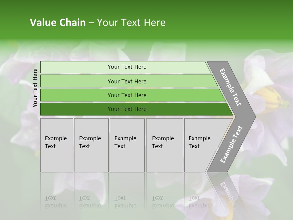 Flower From Yukon Gold Potato PowerPoint Template