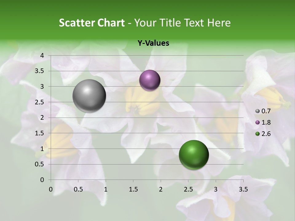 Flower From Yukon Gold Potato PowerPoint Template