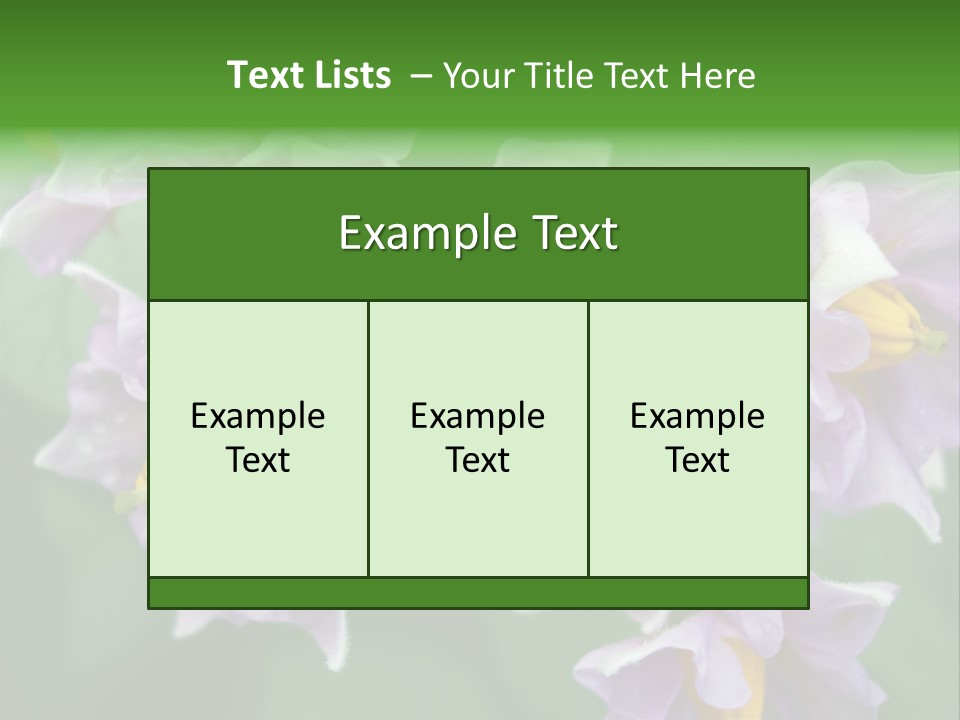 Flower From Yukon Gold Potato PowerPoint Template