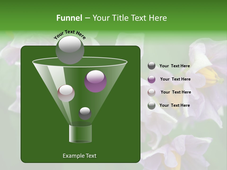 Flower From Yukon Gold Potato PowerPoint Template