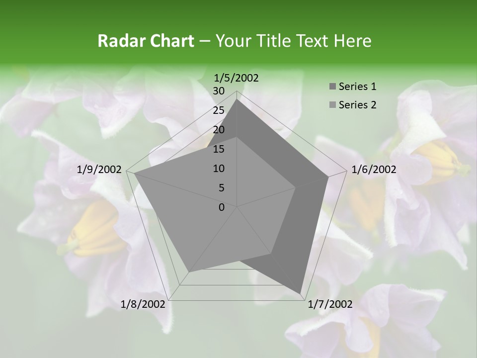 Flower From Yukon Gold Potato PowerPoint Template