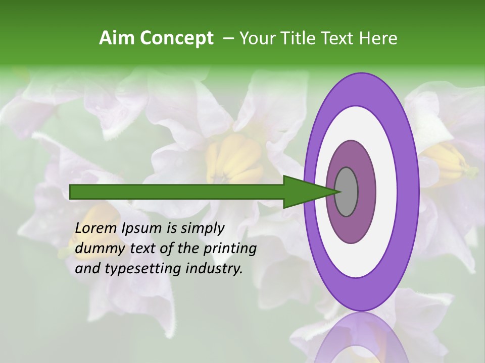 Flower From Yukon Gold Potato PowerPoint Template