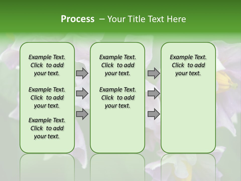Flower From Yukon Gold Potato PowerPoint Template